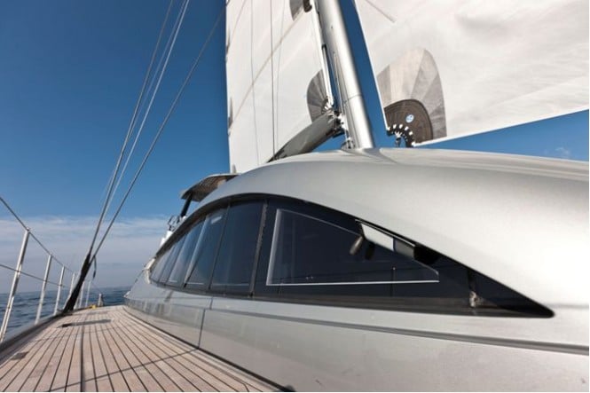 Cartouche under full sail